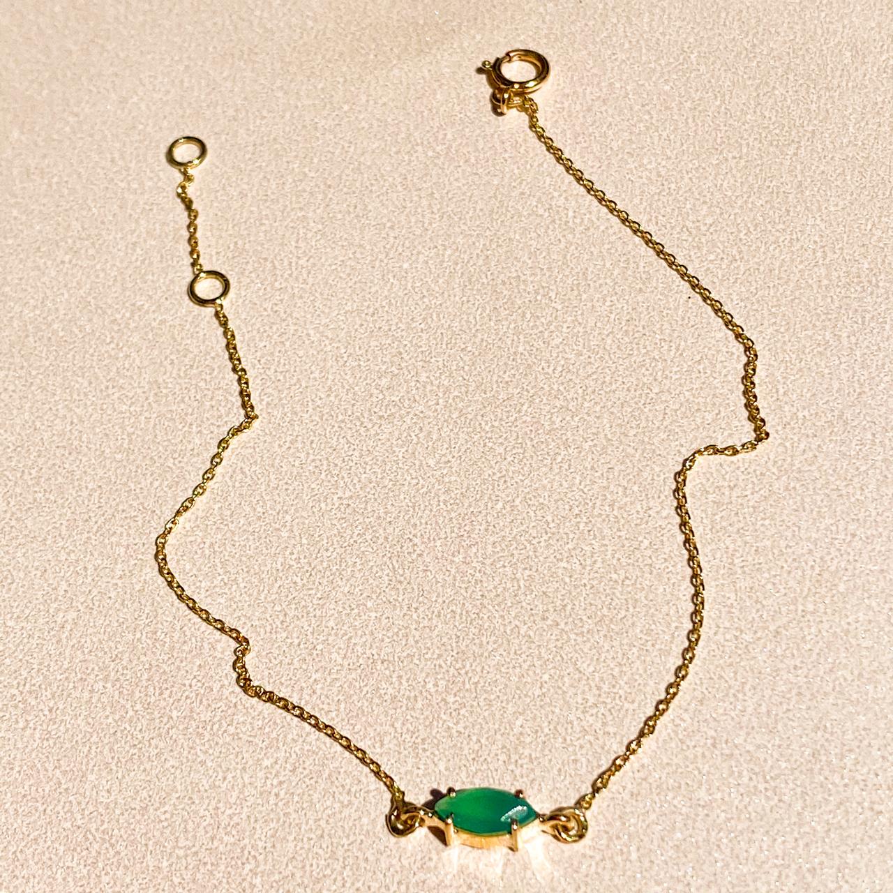 Pulseira de Ouro Navette