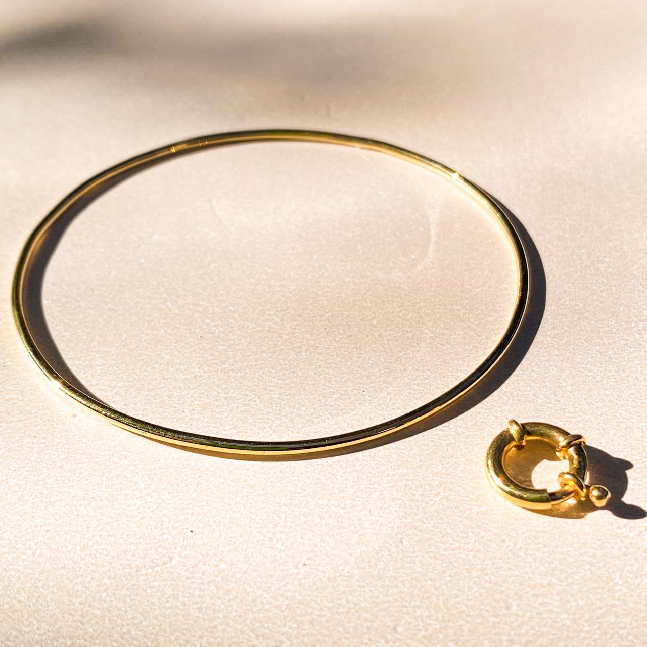 Bracelete de Ouro Redondo