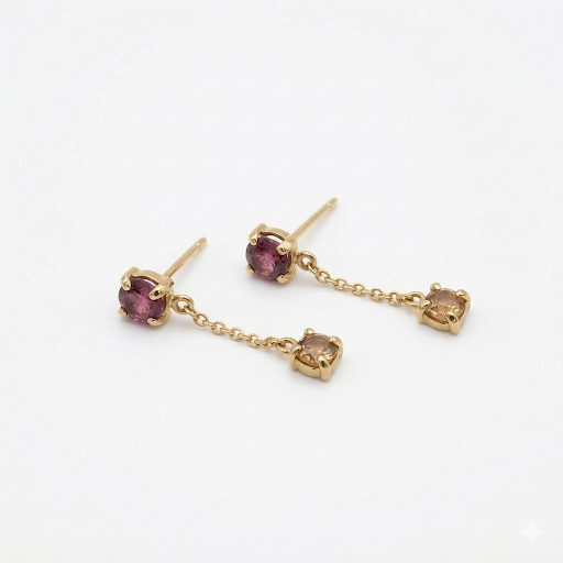 Brincos de Ouro Stud Fixo