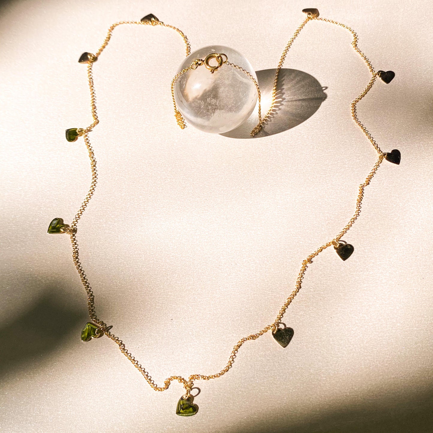 Colar de Ouro Longo Corações