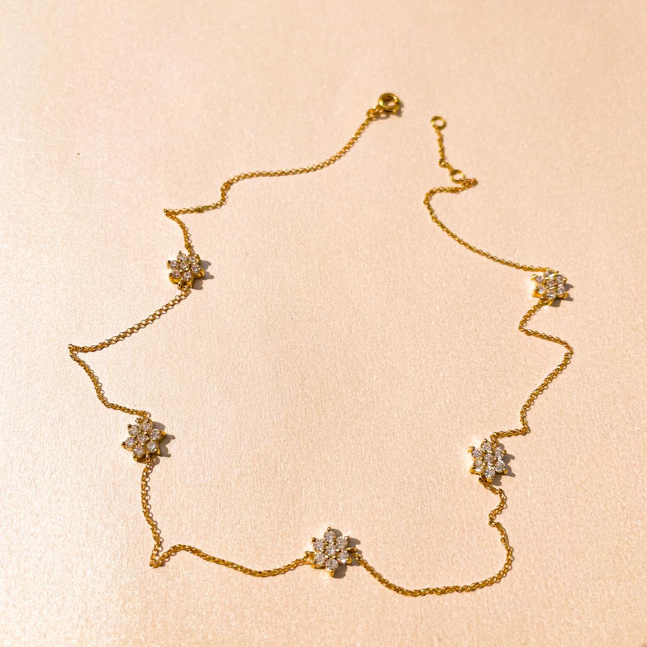 Colar de Ouro Florescer