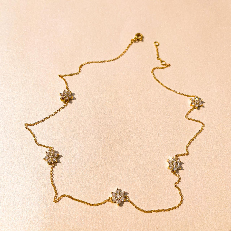 Colar de Ouro Florescer