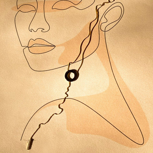 Colar de Ouro Longo Gravata