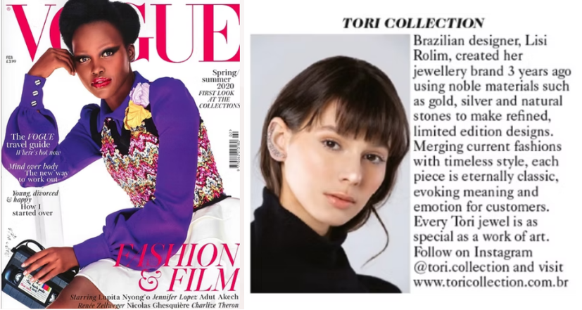 Matéria sobre a Tori Collection
