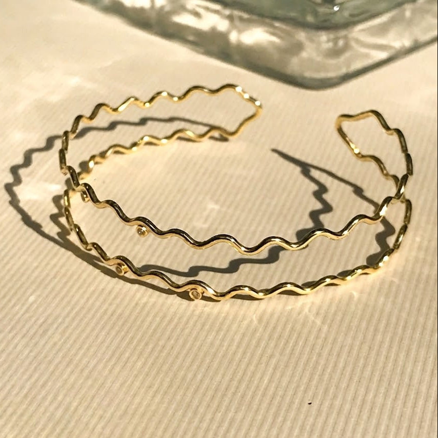 Bracelete de Ouro Curva