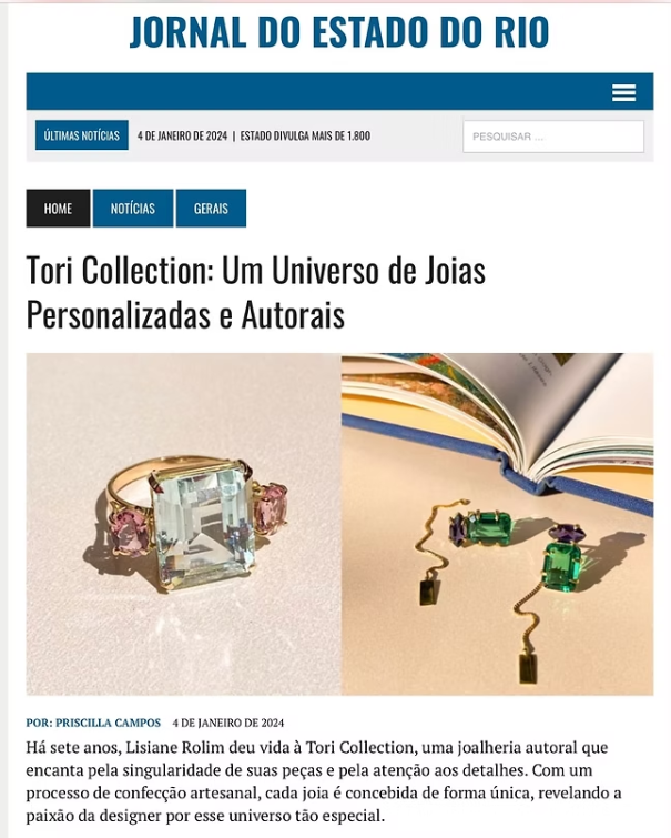 Matéria sobre a Tori Collection