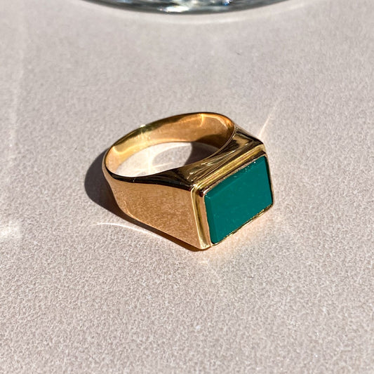 Anel de Mingo Chapa Jade